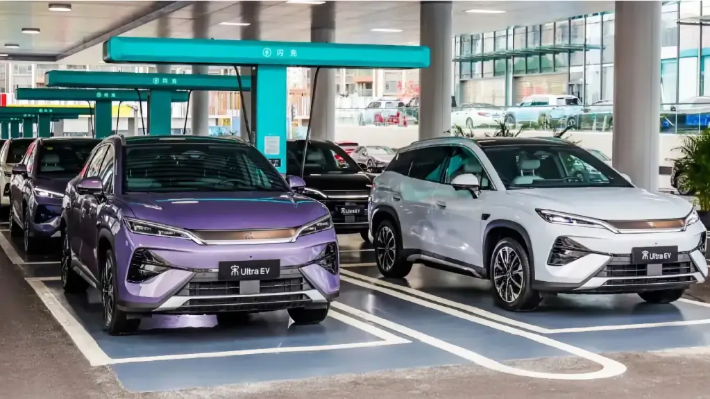 BYD puntos de carga