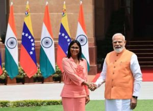 Presidenta Delcy Rodríguez en visita oficial de Estado en la India