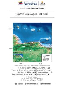acabamos de tener una réplica de moderada intensidad. No tenemos reportes de daños adicionales en ninguna parte del territorio nacional