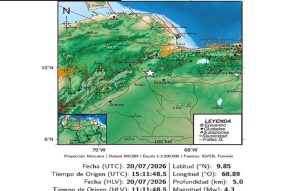 La profundidad de más 90 Km lo hizo poco sensible