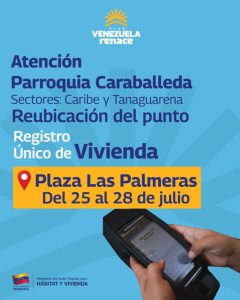 Reubican punto de Registro Único de Vivienda de la parroquia Caraballeda