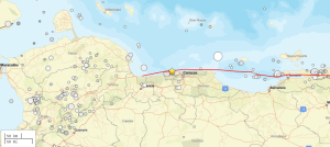 Servicio geológico de los Estados Unidos reubicó epicentro del segundo sismo del 24J a 17 kms al oeste de Catia La Mar